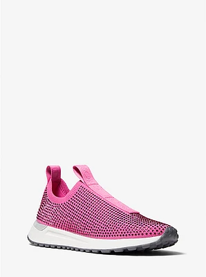 Bodie Embellished Stretch Knit Slip-On Trainer