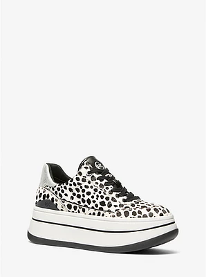 Hayes Cheetah Print Calf Hair Platform Sneaker