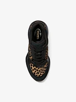 Zuma Cheetah Print Calf Hair and Leather Trainer