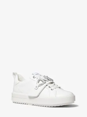 Emmett Logo Embellished Leather Sneaker