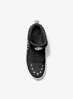 Emmett Studded Stripe Leather High-Top Sneaker