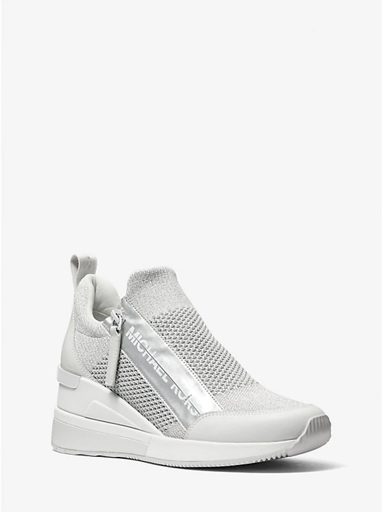 Willis Metallic Stretch Knit Trainer