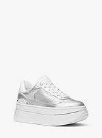 Hayes Metallic Leather Platform Sneaker