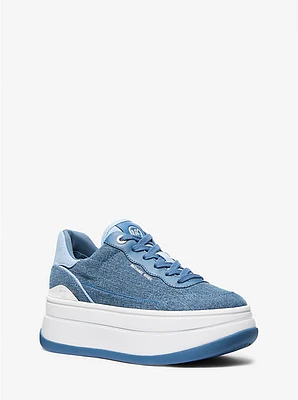 Hayes Two-Tone Denim Platform Sneaker