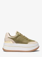 Hayes Two-Tone Leather Platform Sneaker