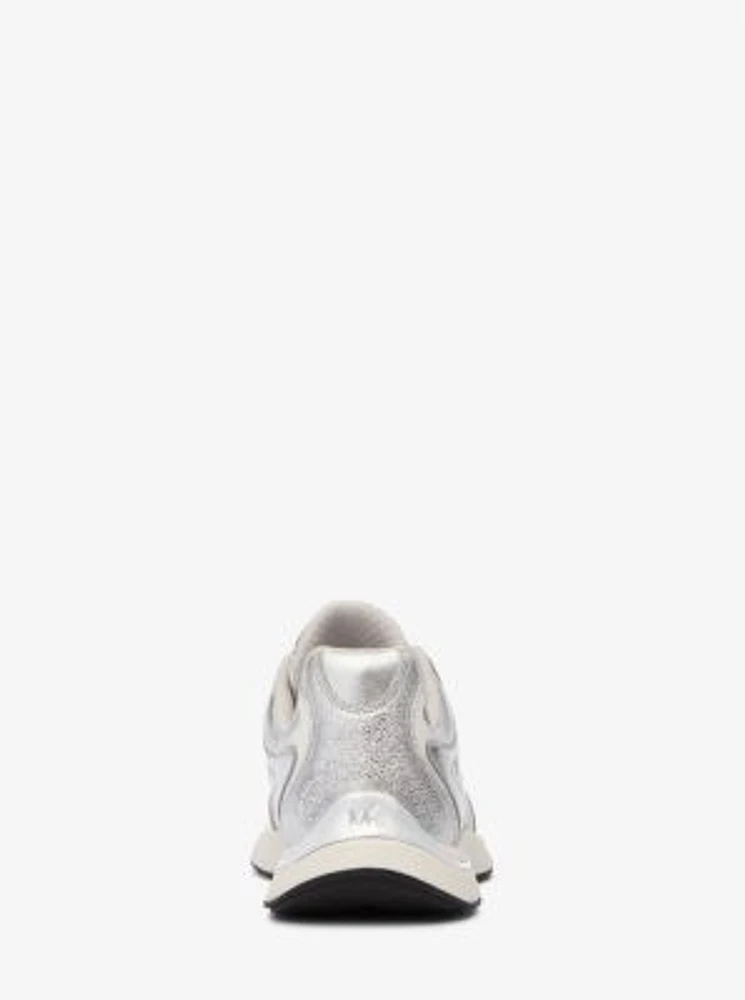 Riley Metallic Leather Trainer