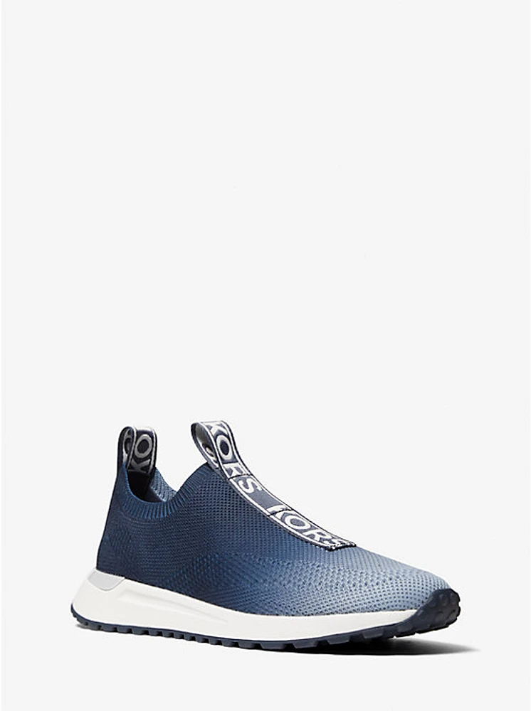 Bodie Logo Tape Ombré Stretch Knit Slip-On Trainer