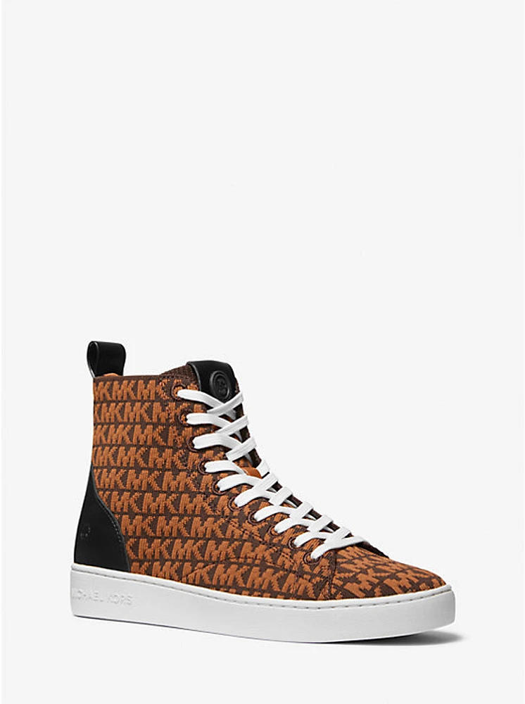 Edie Logo Knit High-Top Sneaker