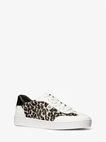 Scotty Leopard Print Calf Hair Sneaker