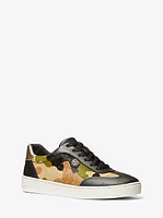 Scotty Camouflage Print Calf Hair Sneaker