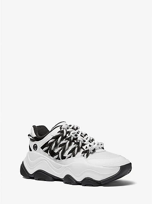 Atlas Cord Mesh and Leather Trainer