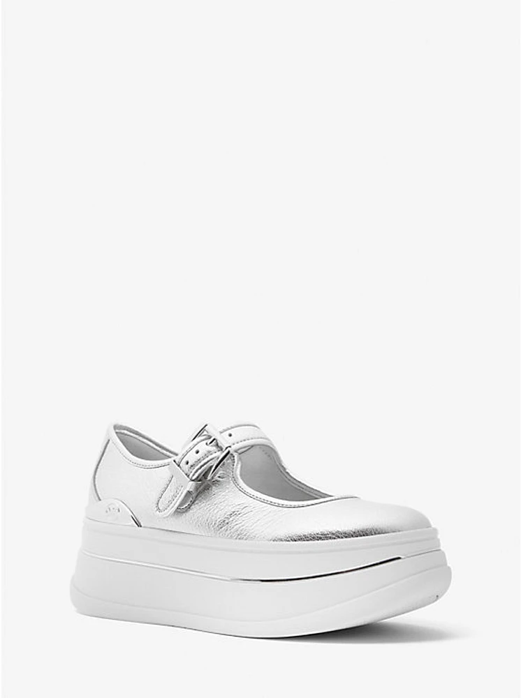 Hayes Metallic Leather Mary Jane Sneaker