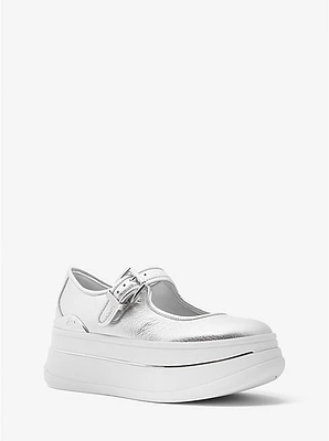 Hayes Metallic Leather Mary Jane Sneaker