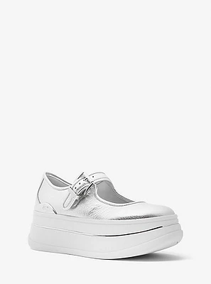 Hayes Metallic Leather Mary Jane Sneaker