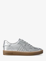Scotty Embellished Metallic Leather Sneaker