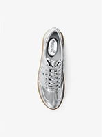 Scotty Embellished Metallic Leather Sneaker