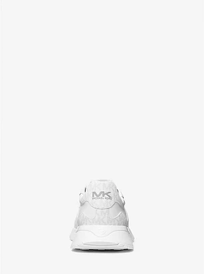 Dax Pebbled Leather and Logo Trainer