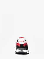 Dax Color-Block Leather and Suede Trainer