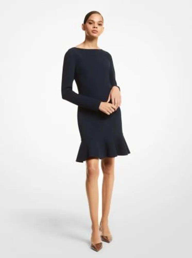 Double Face Stretch Wool Dress