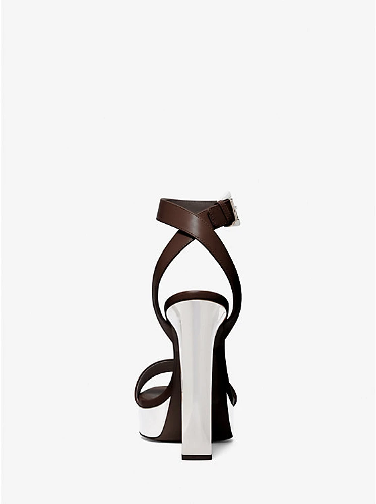 Anabelle Leather Platform Sandal