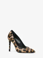 Gretel Leopard Calf Hair Pump