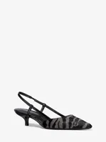 Hallie Tiger Calf Hair Pump