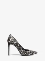 Gretel Leopard Print Calf Hair Pump