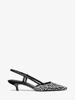 Hallie Leopard Print Calf Hair Pump