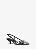 Hallie Leopard Print Calf Hair Pump