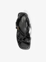 Perrine Leather Sandal