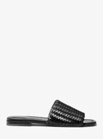 McGraw Woven Leather Slide Sandal