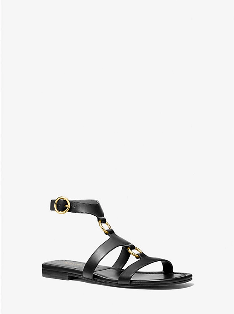 Dusty Ring Leather Sandal