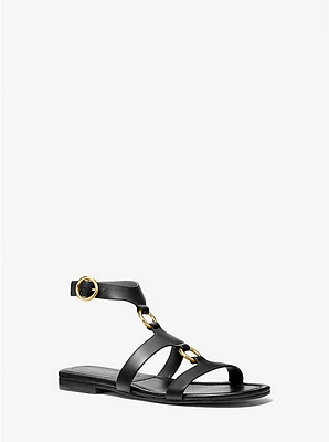 Dusty Ring Leather Sandal