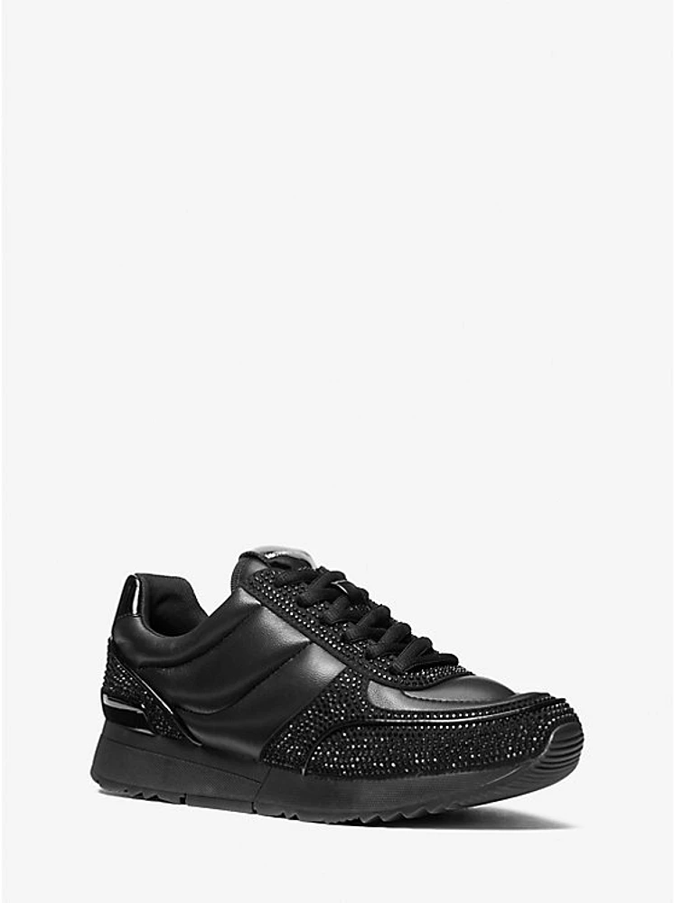 Andi Embellished Quilted Leather Trainer