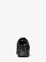 Andi Embellished Quilted Leather Trainer