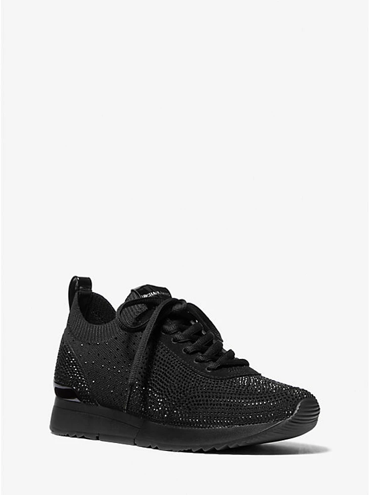 Jenkins Crystal Embellished Stretch Knit Trainer