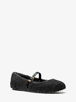 Mara Faux Shearling Ballet Flat