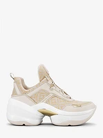 Olympia Metallic Logo Jacquard Trainer