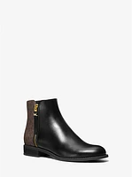 Britt Signature Logo Trim Ankle Boot