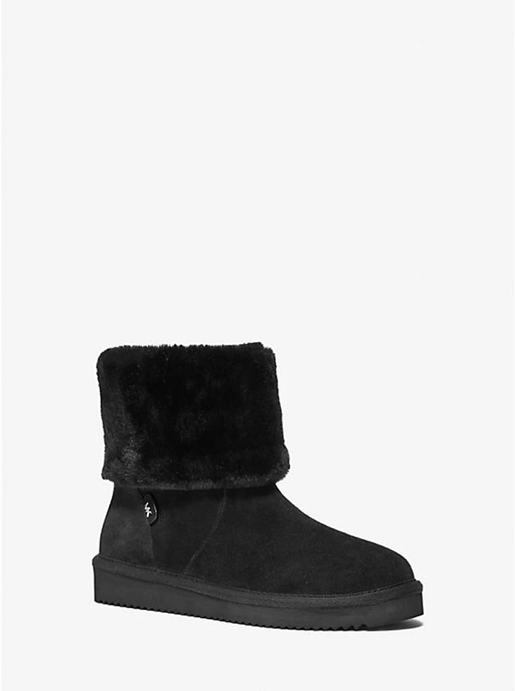 Julia Faux Fur Trim Suede Boot