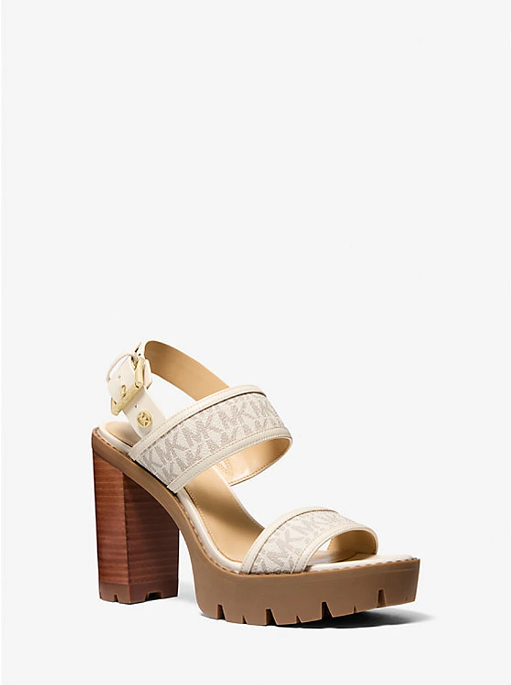 Holland Signature Logo Platform Sandal