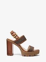 Holland Signature Logo Platform Sandal