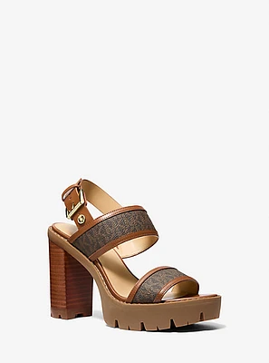 Holland Signature Logo Platform Sandal