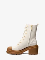 Hanley Leather and Signature Logo Trim Boot