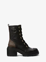 Hanley Leather and Signature Logo Trim Boot