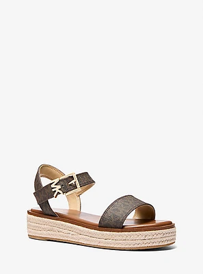 Richie Signature Logo Platform Espadrille Sandal