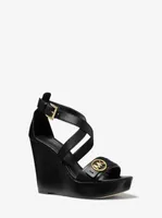 Carmen Faux Leather Wedge Sandal