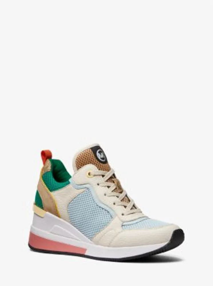 MICHAEL Michael Kors Crista Color-Block Mixed-Media Trainer