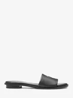 Deanna Cutout Leather Slide Sandal