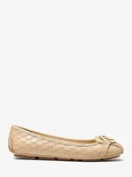 Fulton Logo Embossed Faux Leather Moccasin